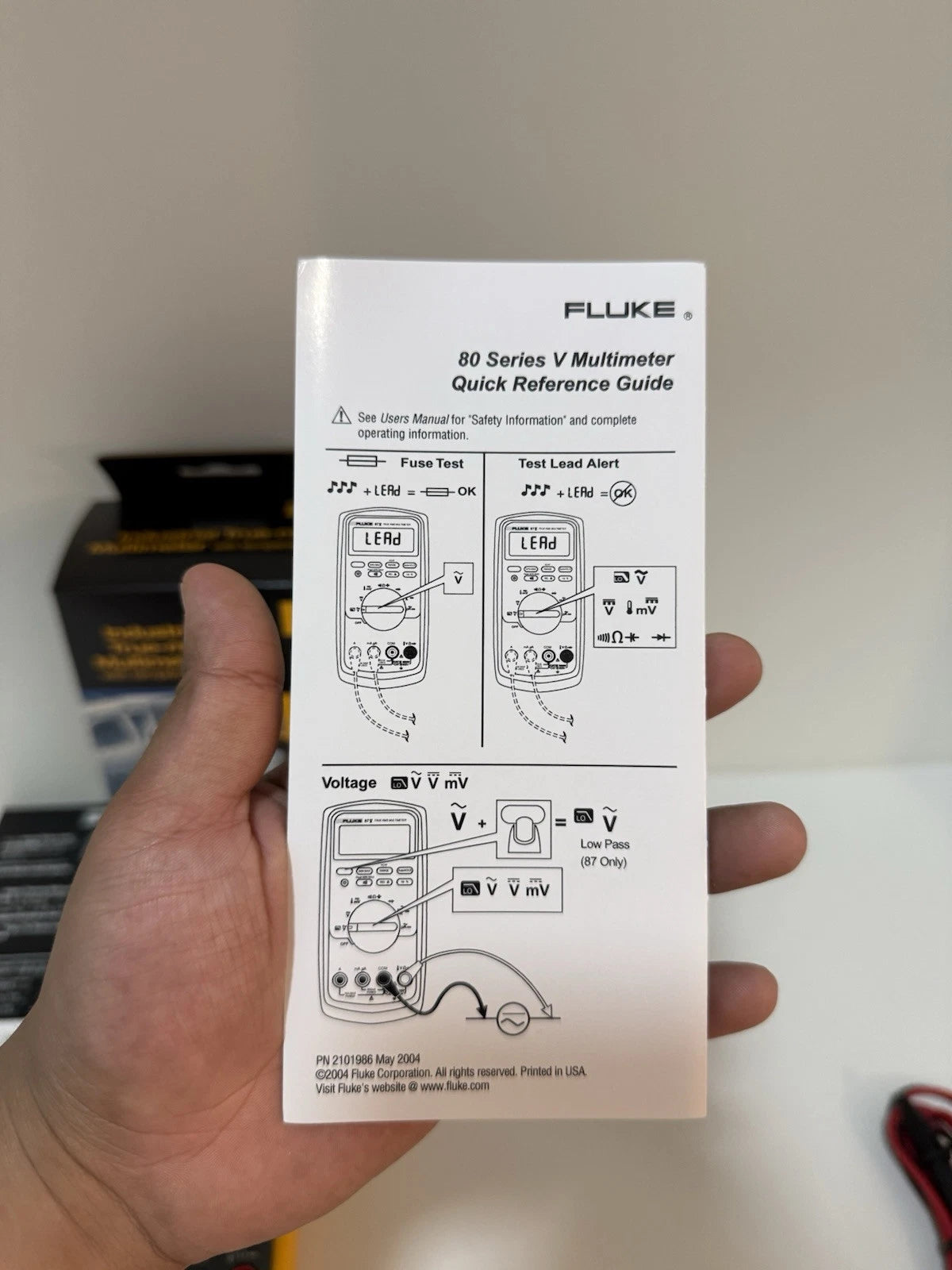 Fluke 87-V Industrial True RMS Digital Multimeter (MFG 2024)