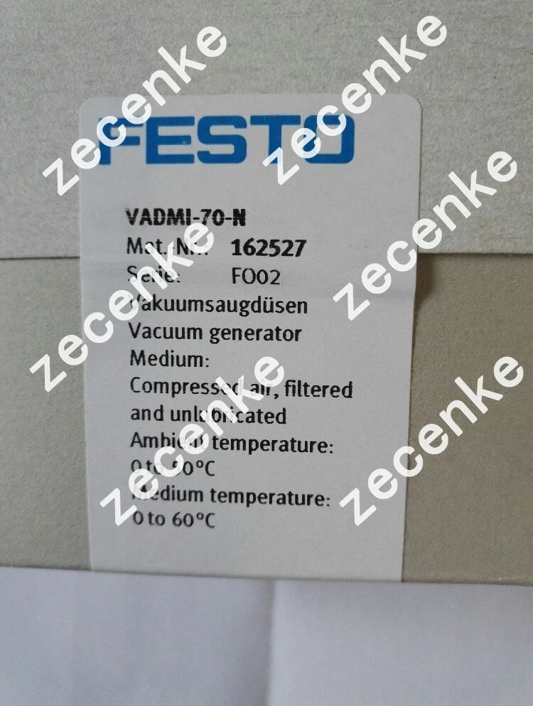 New FESTO Vacuum Valve VADMI-70-N 162527 - High-Quality Industrial Valve