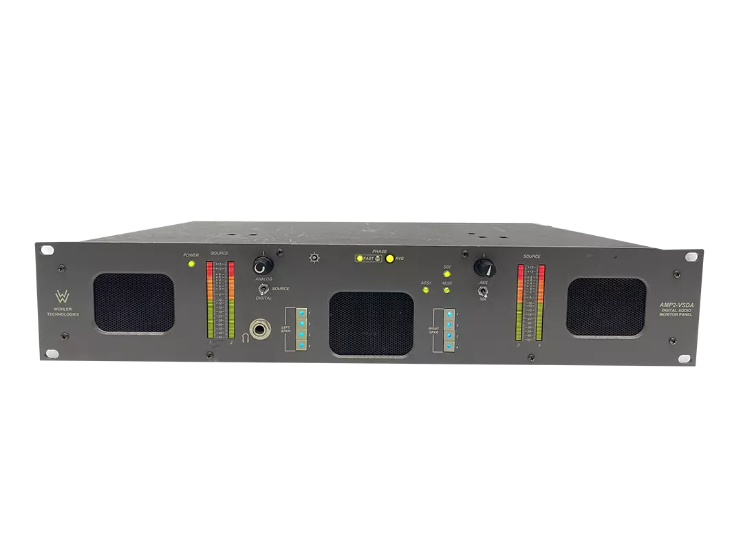 Wohler AMP2-VSDA Multi-Channel Analog/Digital Audio Monitor with Meters Button