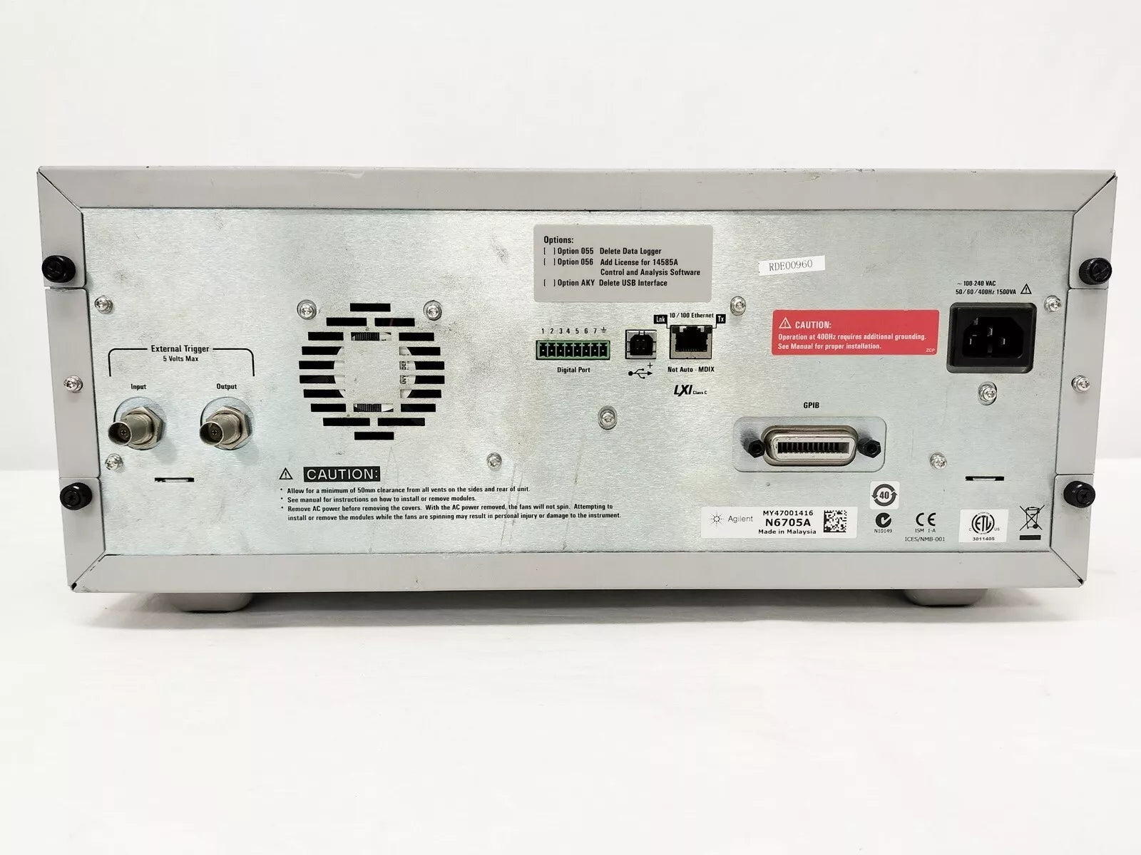 Agilent N6705A 600W Modular DC Power Analyzer