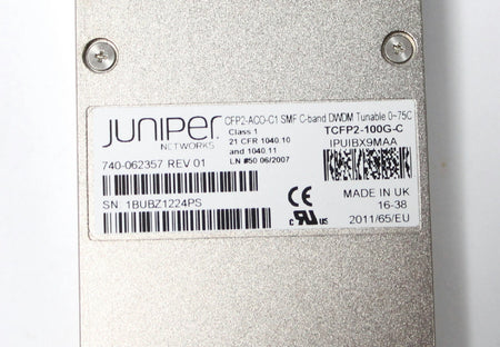 Juniper TCFP2-100G-C Tunable CFP2 100G Transceiver, DWDM OTN CFP2-ACO 740-062357