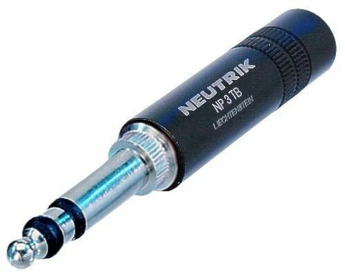 Neutrik NP3TB-B 1/4 'B-Gauge' Plug Black Metal Housing Lot of 100 NEW