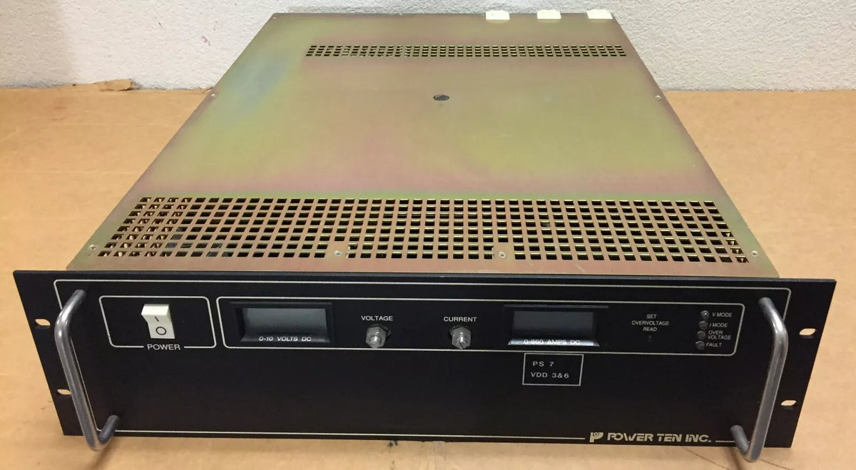 Power Ten P63C-10660D High Current Heavy Duty DC Power Supply