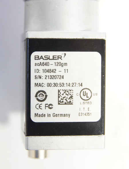 Basler acA640-120gm Industrial GigE Monochrome Camera with 6mm CS Lens
