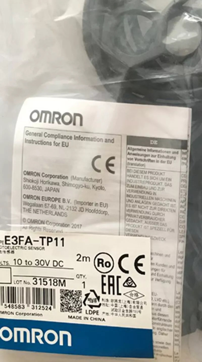 Omron E3FA-TP11 Photoelectric Sensor 2M Cable