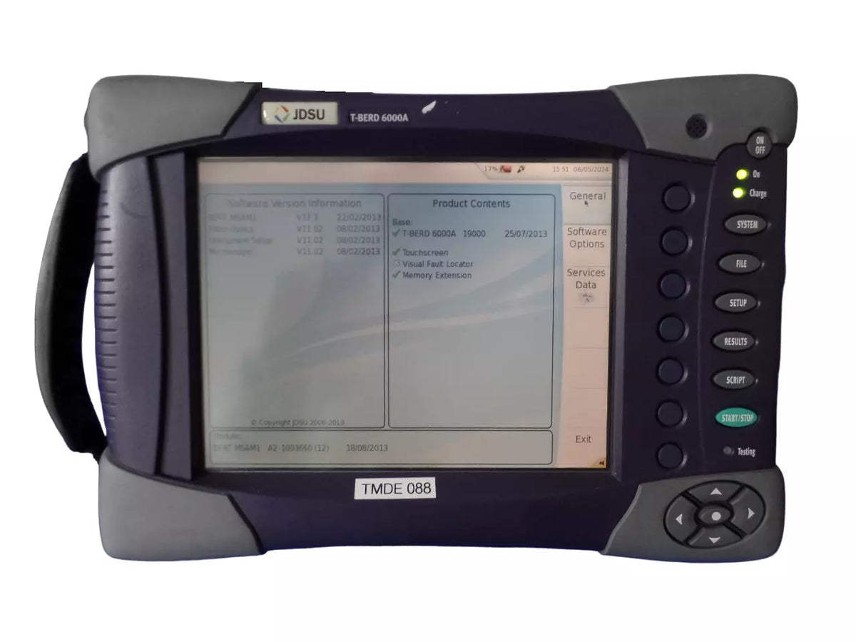 JDSU T-BERD 6000A Ethernet Tester for Efficient Network Testing