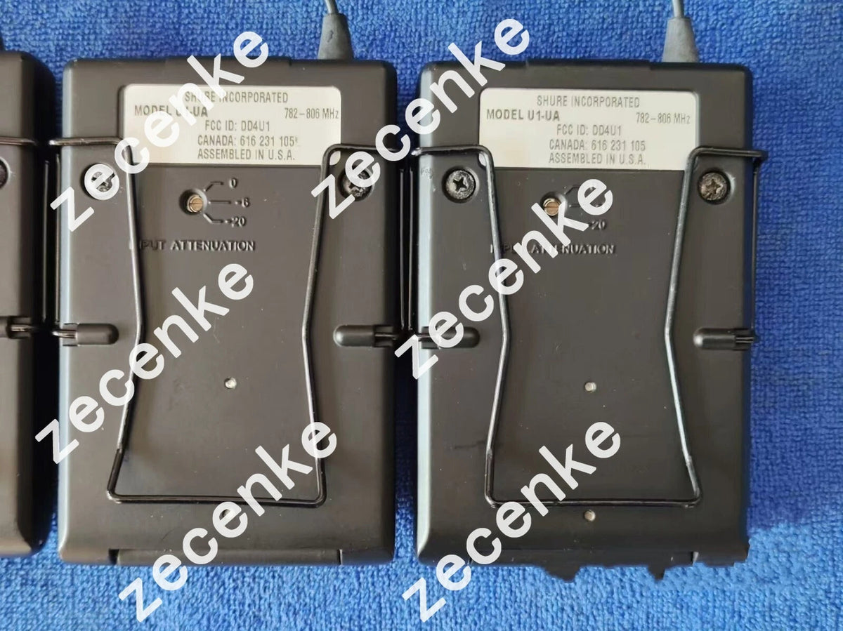 Used SHURE U1-UA 782-806 MHz Wireless Microphone System