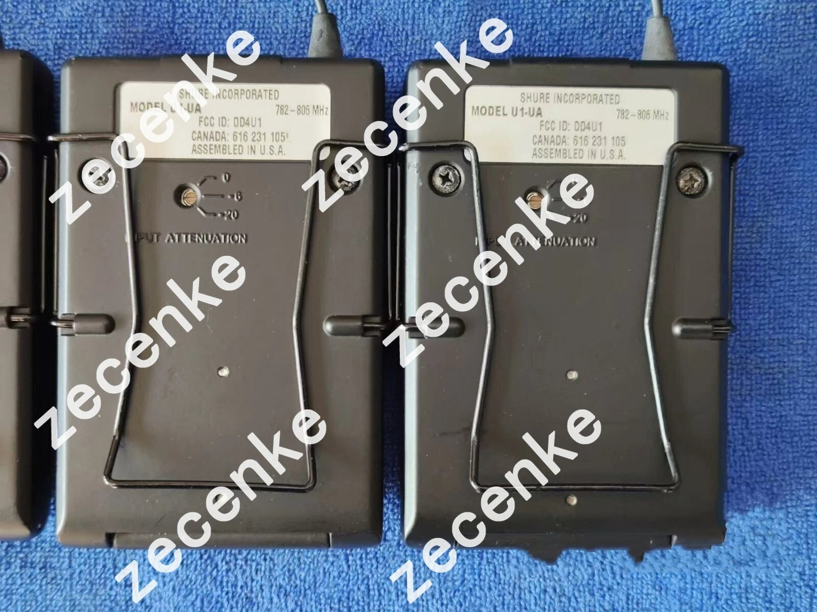 Used SHURE U1-UA 782-806 MHz Wireless Microphone System