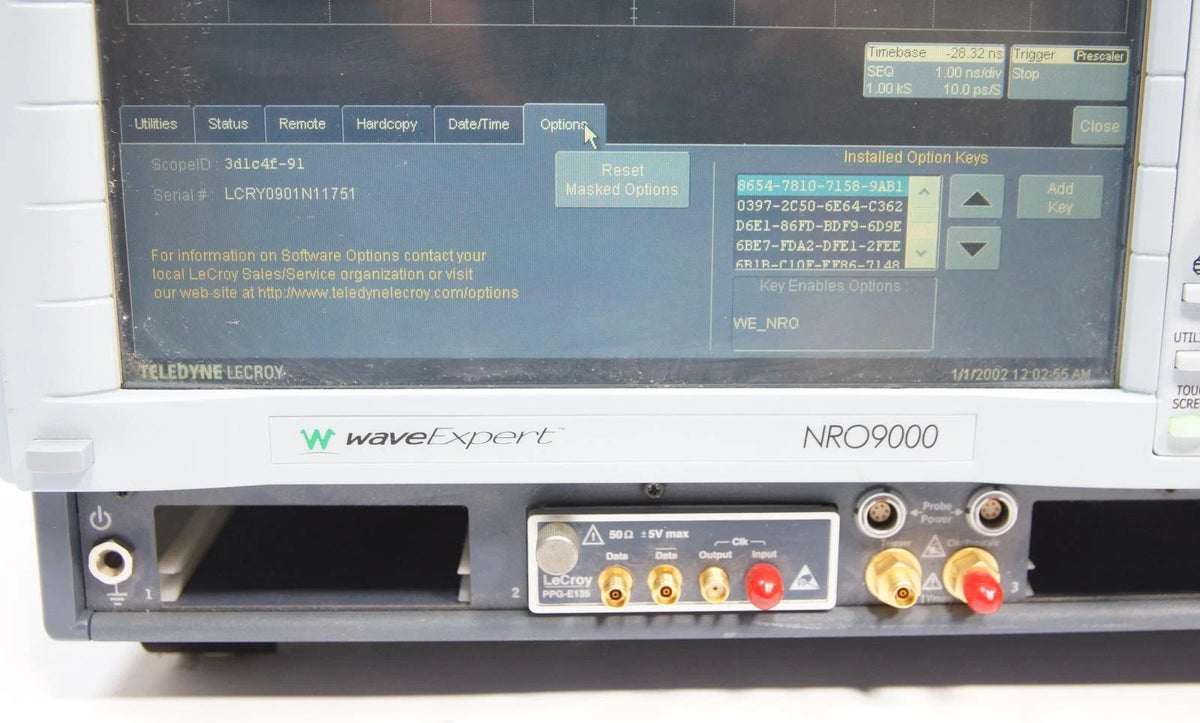 LeCroy WaveExpert Series WE9000 100 GHz Oscilloscope with PPG-E135 PRBS Source