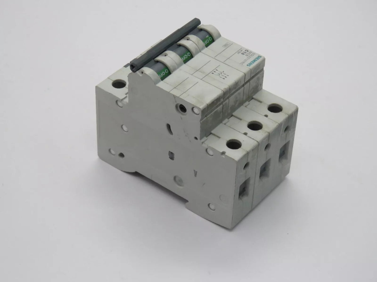 SIEMENS 5SL63107RC MCB Circuit Breaker 3A 3 Pole 7.5 kA, C-Curve
