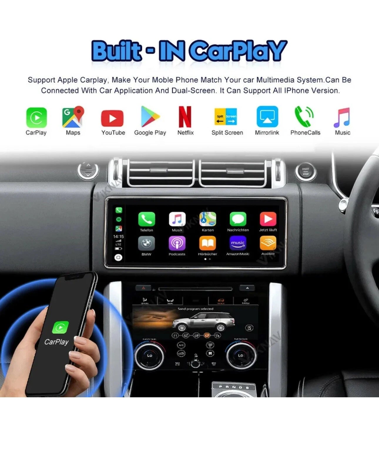 Android 11 Car Stereo for Range Rover L405 Vogue with CarPlay & Android Auto