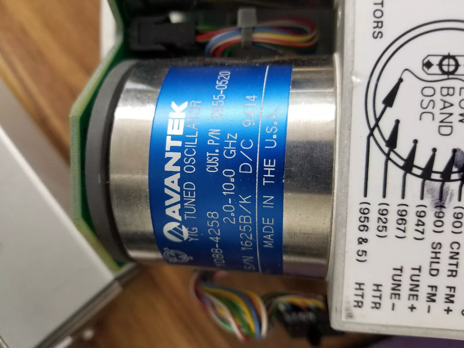 Avantek YTO YIG Tuned Oscillator 2-10 GHz 0955-0520 YO88-4258 83711A/B 83731A/B