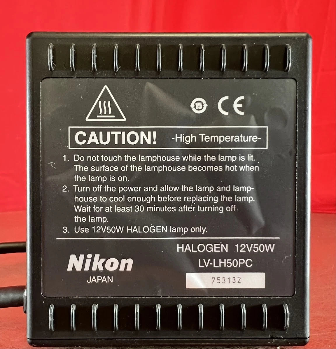 Nikon LV-LH50PC 753132 Microscope Light Box Halogen 12V 50W