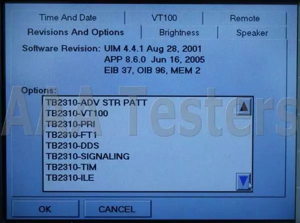 JDSU Acterna TTC 2000 V3 TestPad T-BERD 2310 w/ Signaling VT100 ILE FST - XG eqpt