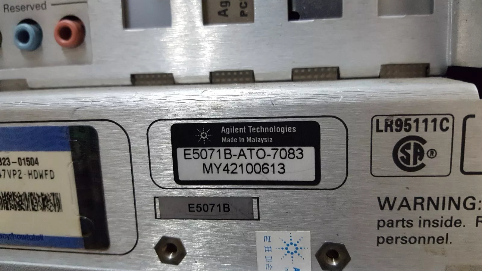 Agilent E5071B Network Analyzer 300kHz-8.5GHz W/opt. 414 008 016 (0613)