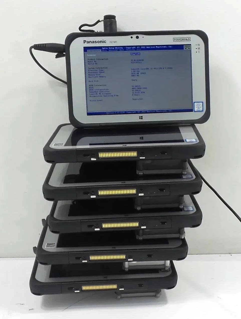 Lot 6 Panasonic Toughpad FZ-M1 Core i5 7Y57 1.2GHz 8GB No SSD