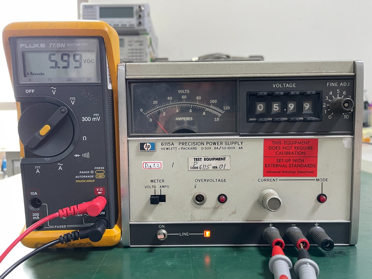 HP 6115A Precision power supply 0-50V @ 0.8A, 50-100V @ 0.4A - XG eqpt
