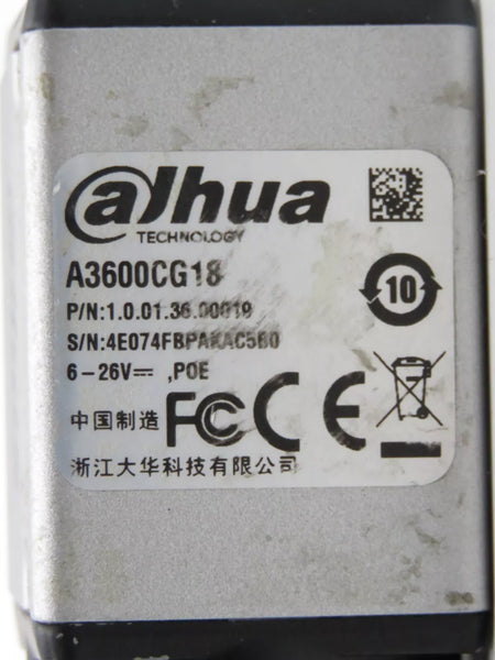 Dahua A3600CG18 GigE Vision Industrial High-Speed Machine Vision Camera