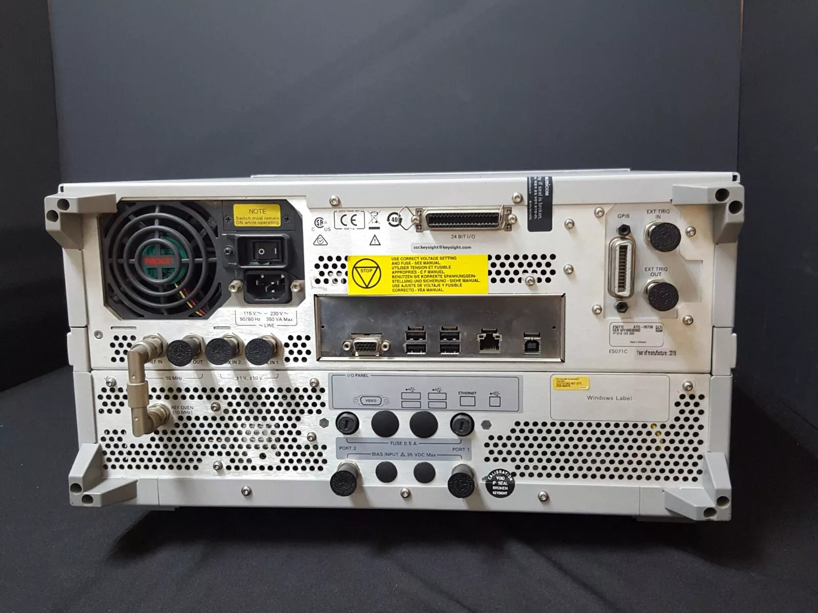 Keysight E5071C Network Analyzer 100kHz-8.5GHz Opt. Win7 285 1E5 (0882)