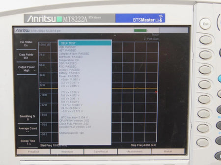 Anritsu MT8222A BTS Master Sweep Tester with Many Options & PSN50 Power Sensor