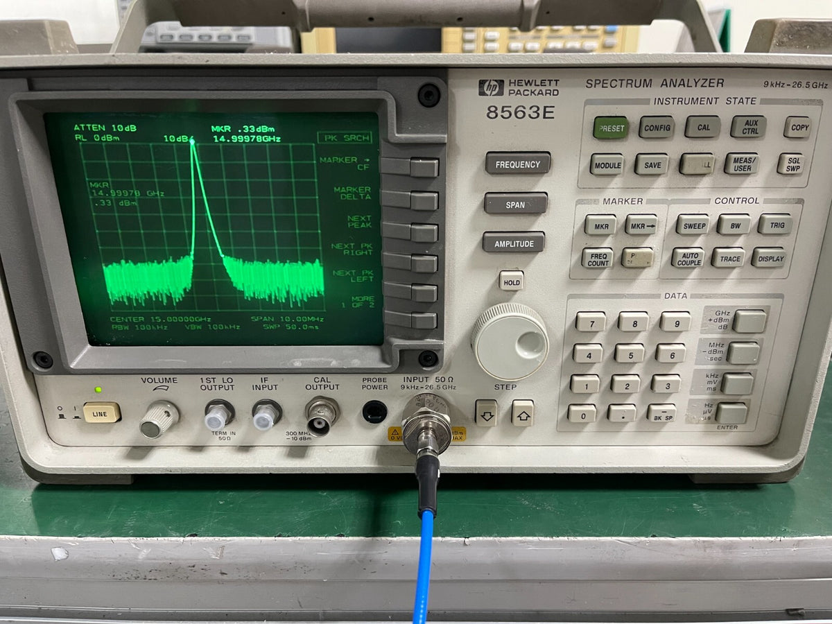 HP Agilent 8563E spectrum analyzer 9KHz to 26.5GHz w/ 85620A_07630 - XG eqpt