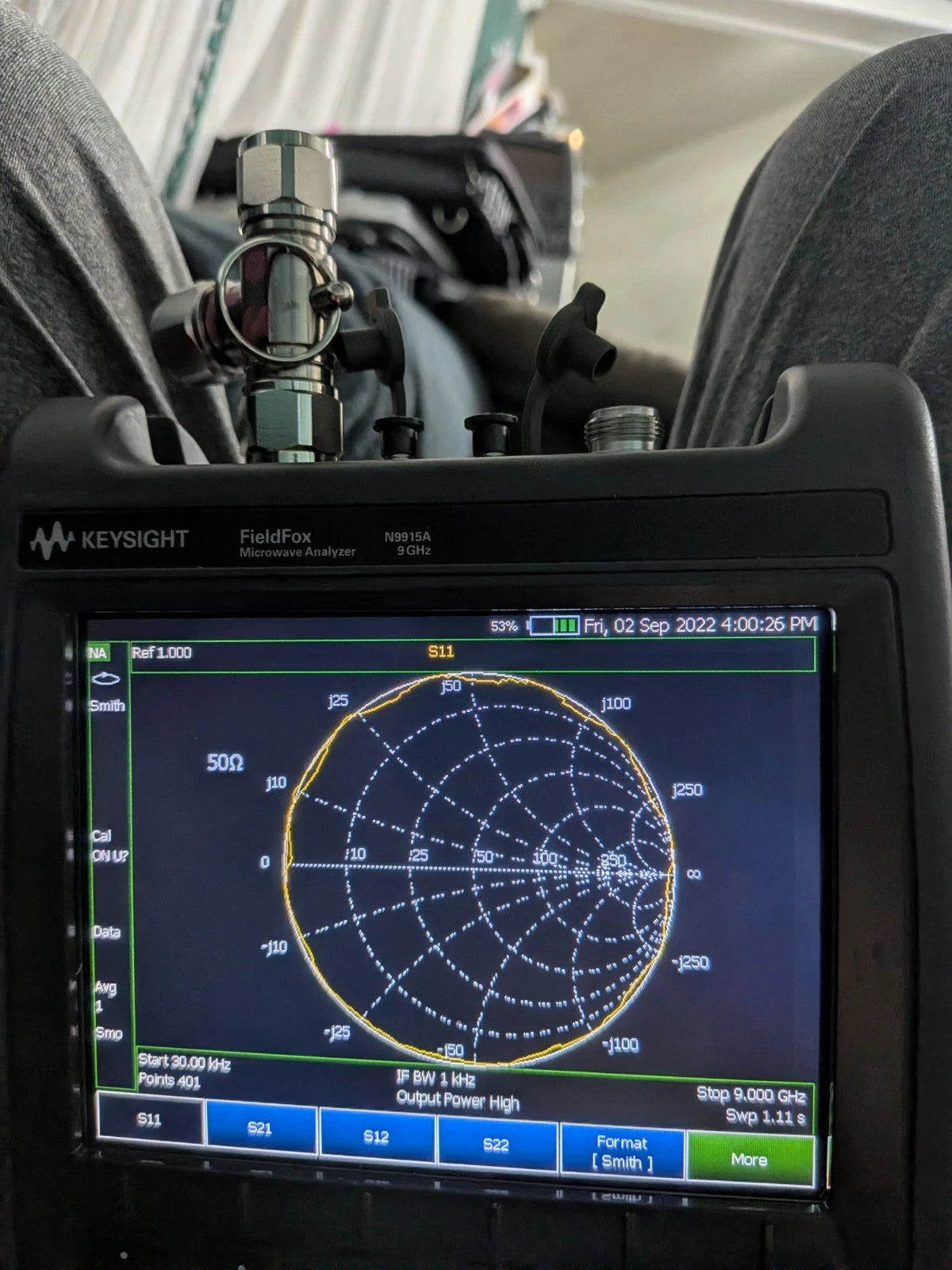Keysight Agilent VNA Vector Network Spectrum Analyzer Fieldfox N9915A Cald 9 Ghz