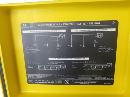 Aemc Ground Resistance Tester 6470-B - Free Shipping