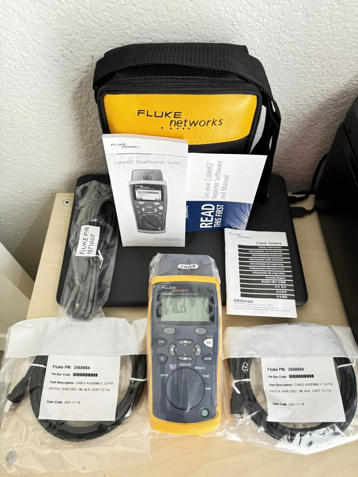Fluke Networks Cable IQ Qualification Tester CIQ-100 /New Sealed