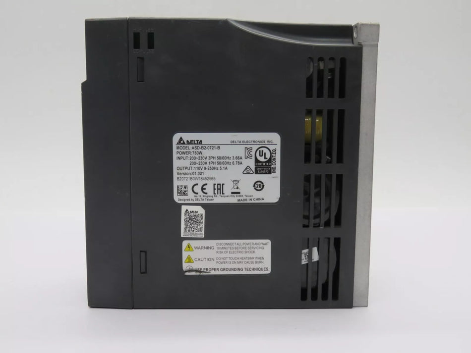 Delta ASDA-B2-0721-B AC Servo Drive 750W 200-230V - Tested Unit