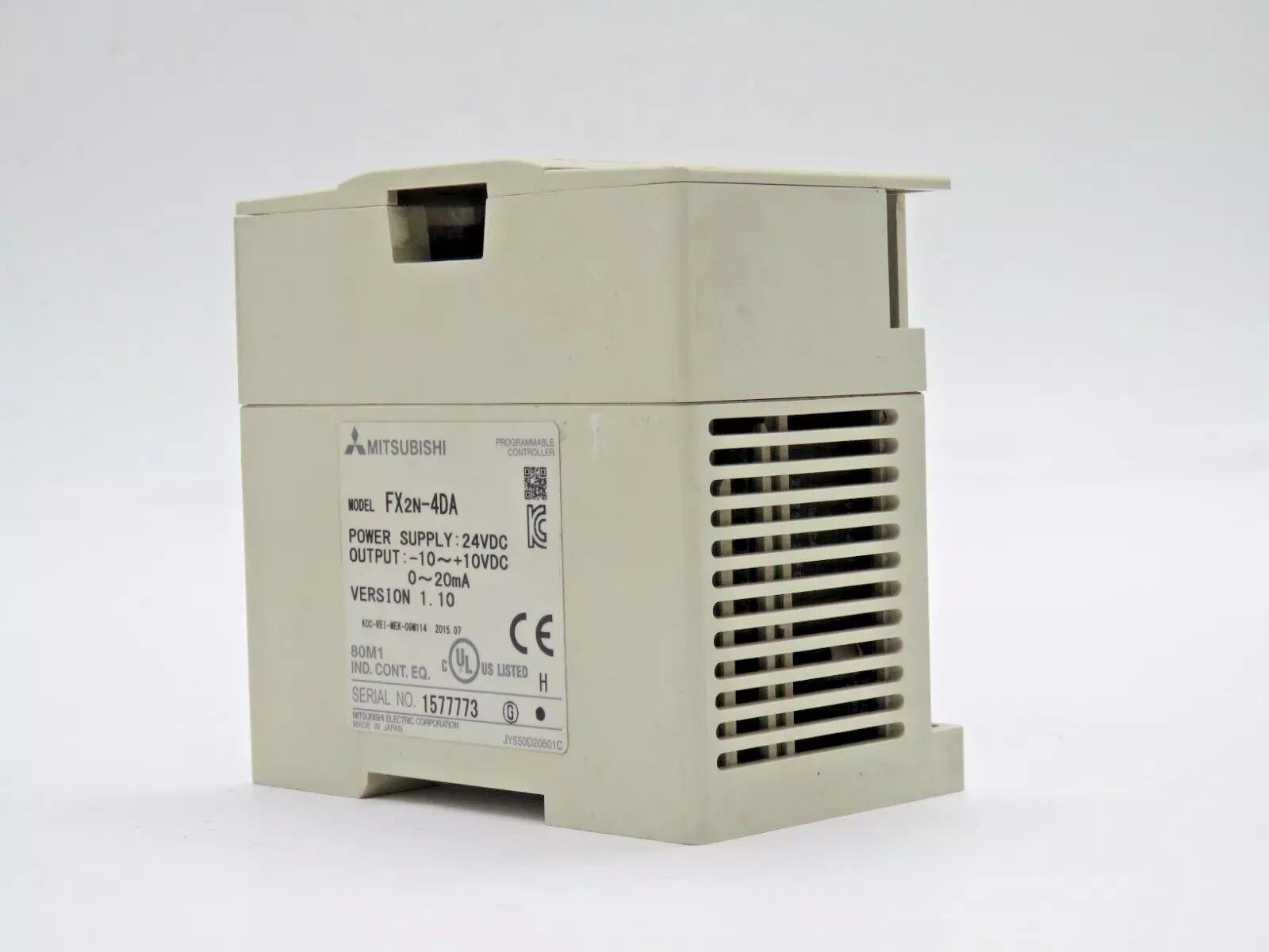 Mitsubishi FX2N-4DA Programmable Controller Analog Output Module 24VDC