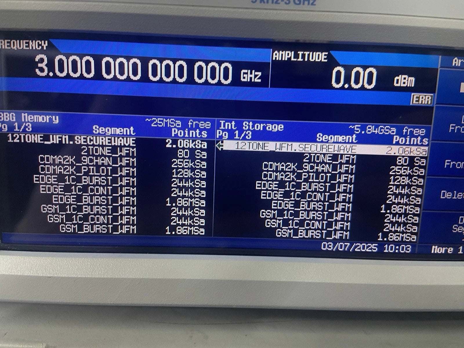 Agilent Keysight MXG N5182B Vector Signal Generator 9kHz-3GHz