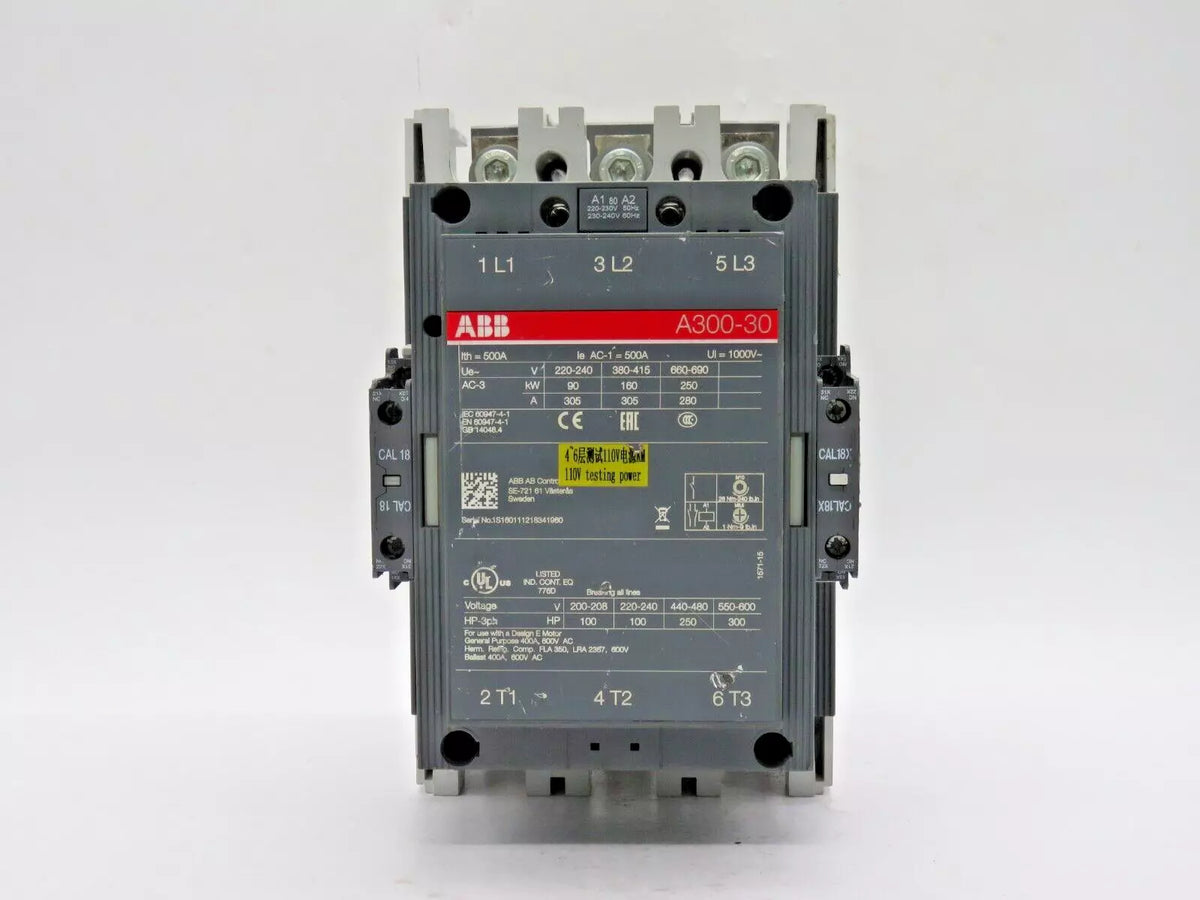 ABB A300-30 Power Contactor 230-240V Used Condition