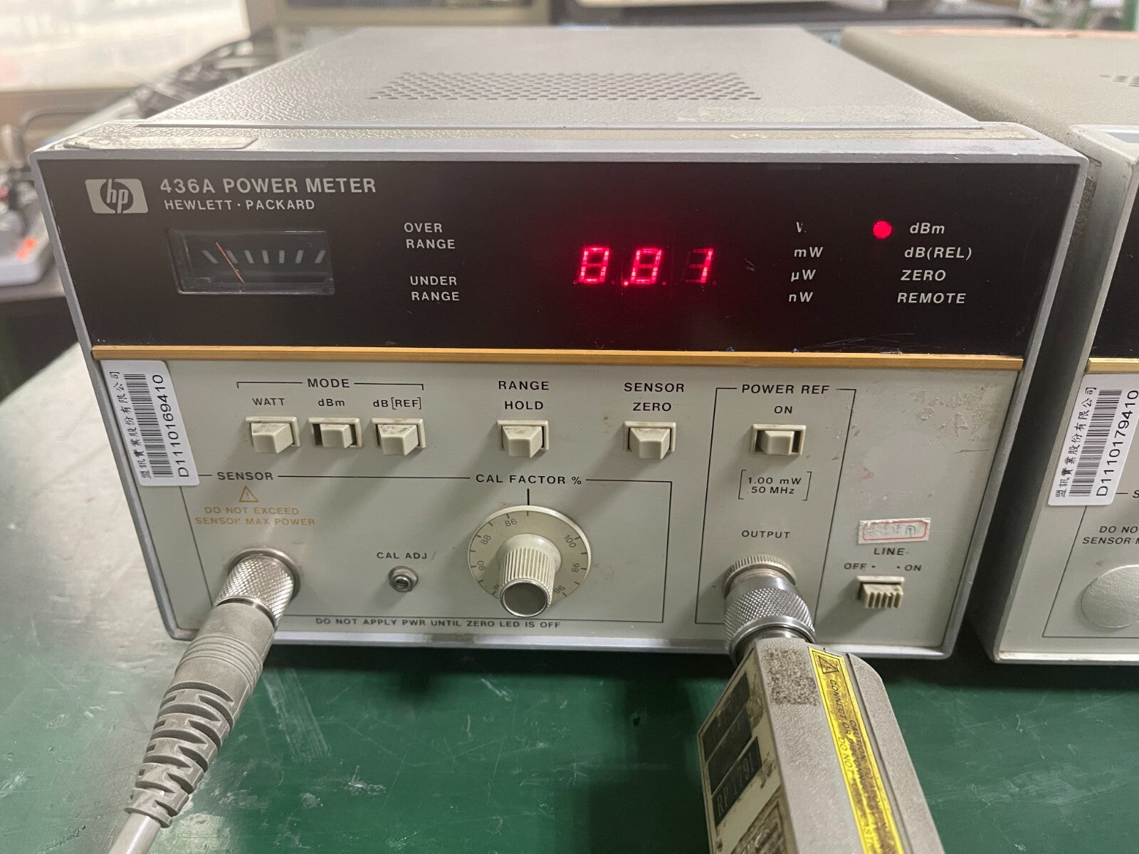 HP Agilent 436A Digital RF Power Meter _638 _552 - XG eqpt