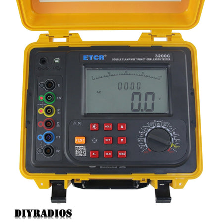 ETCR3200C 250mA 300KΩ Double-Clamp Earth Resistance Tester Multifunction Tester