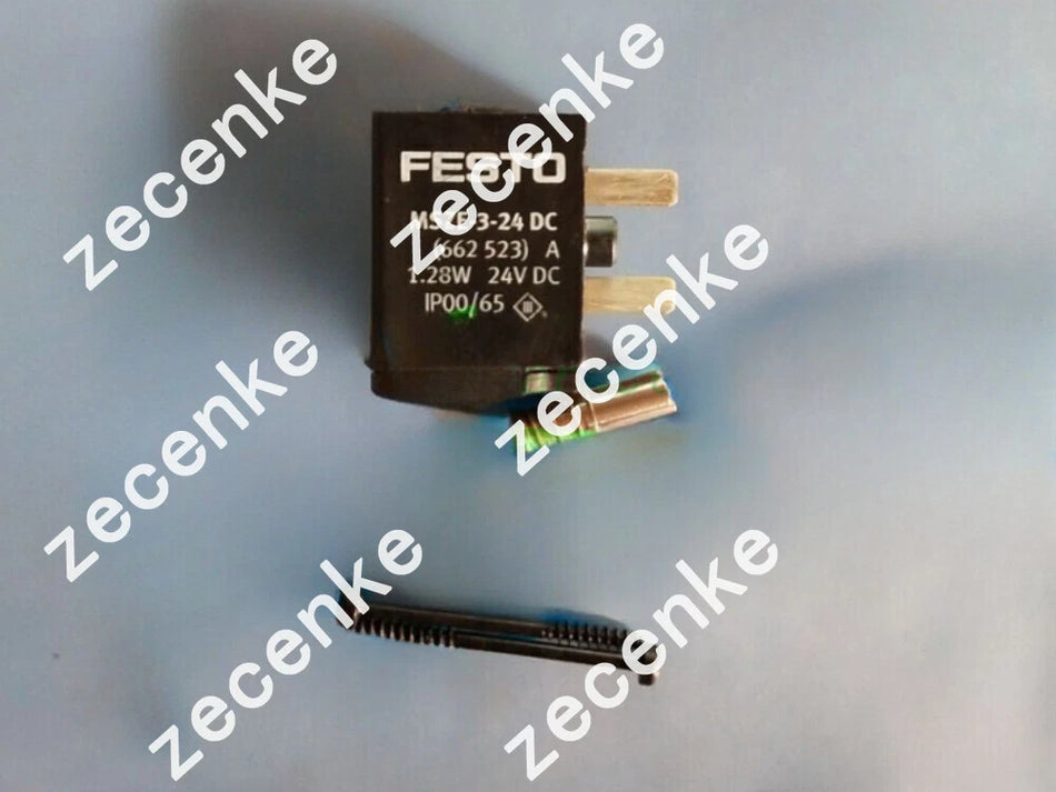 One New Festo 662523 MSZE-3-24 DC Solenoid Valve Coil