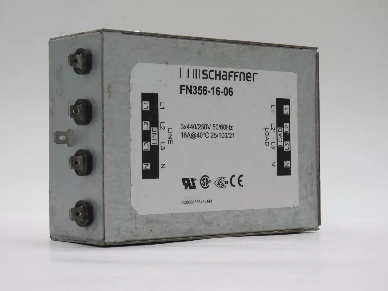 Schaffner FN356-16-06 Noise Filter 16A 3 Phase Neutral 250V