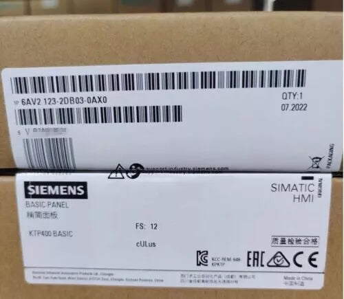 SIEMENS SIMATIC HMI KTP400 6AV2123-2DB03-0AX0 6AV2123-2DB03-0AX0 Basic Panel##/