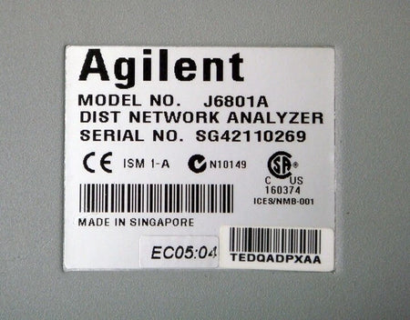 Agilent J6801A Network Analyzer