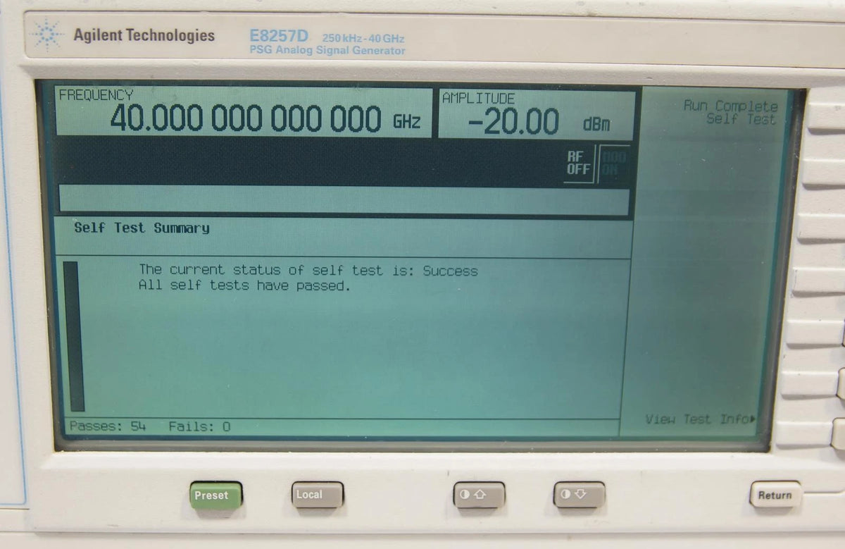 Agilent E8257D PSG 250kHz-40GHz Analog Signal Generator OPT 007 1E1 1EA 540 UNT