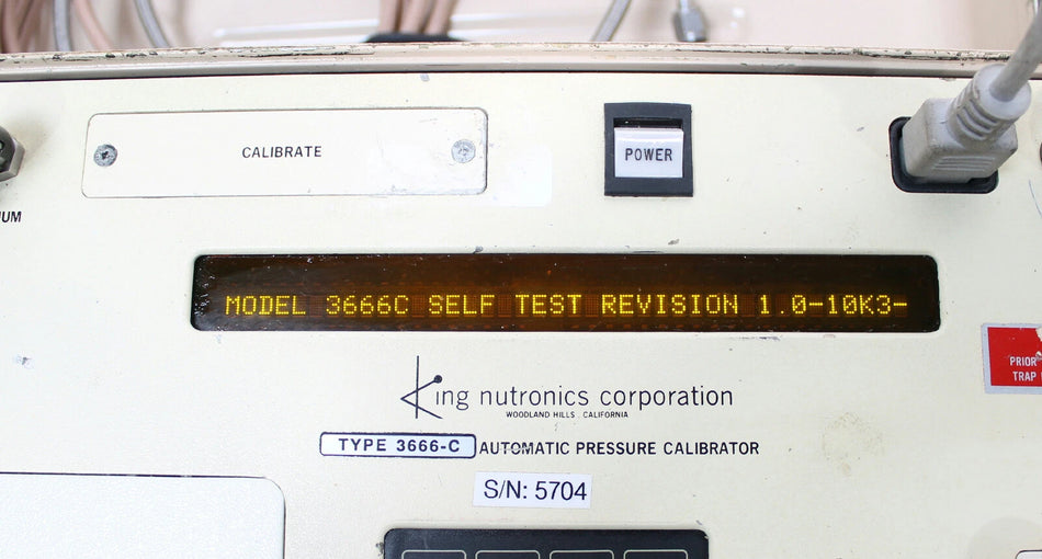 King Nutronics 3666 Automatic Pressure Calibration System with Accessory Kit