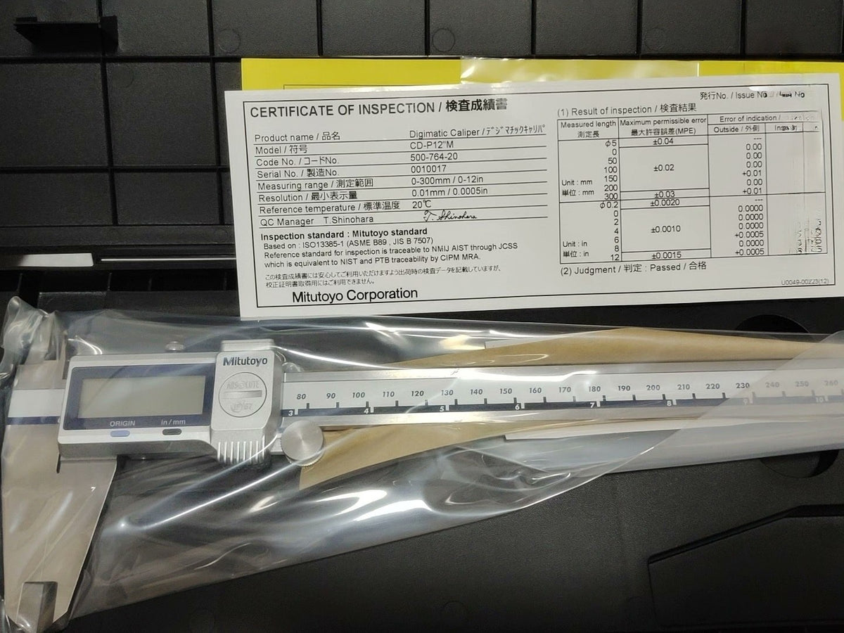 Mitutoyo Absolute Digital Caliper 0 - 12"