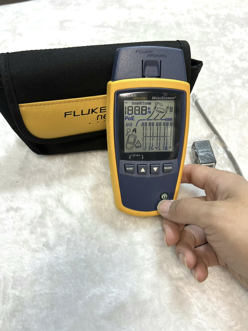 Fluke Networks Microscanner2 MS2-100 Cable Verifier for Cat5/Cat6/Coax