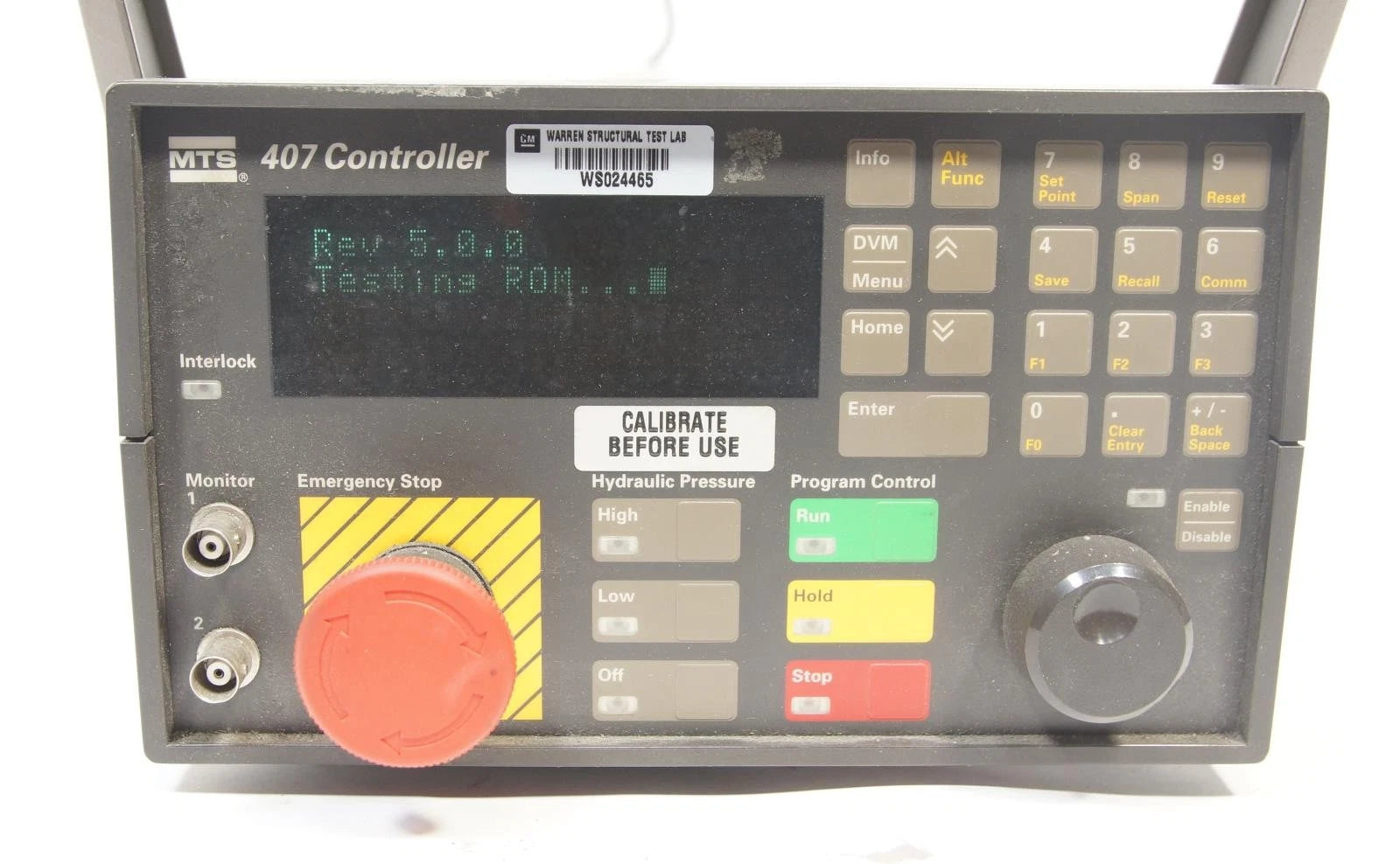 MTS 407 Model Single-Ch. Digital PIDF Servo Hydraulic Channel Station Controller