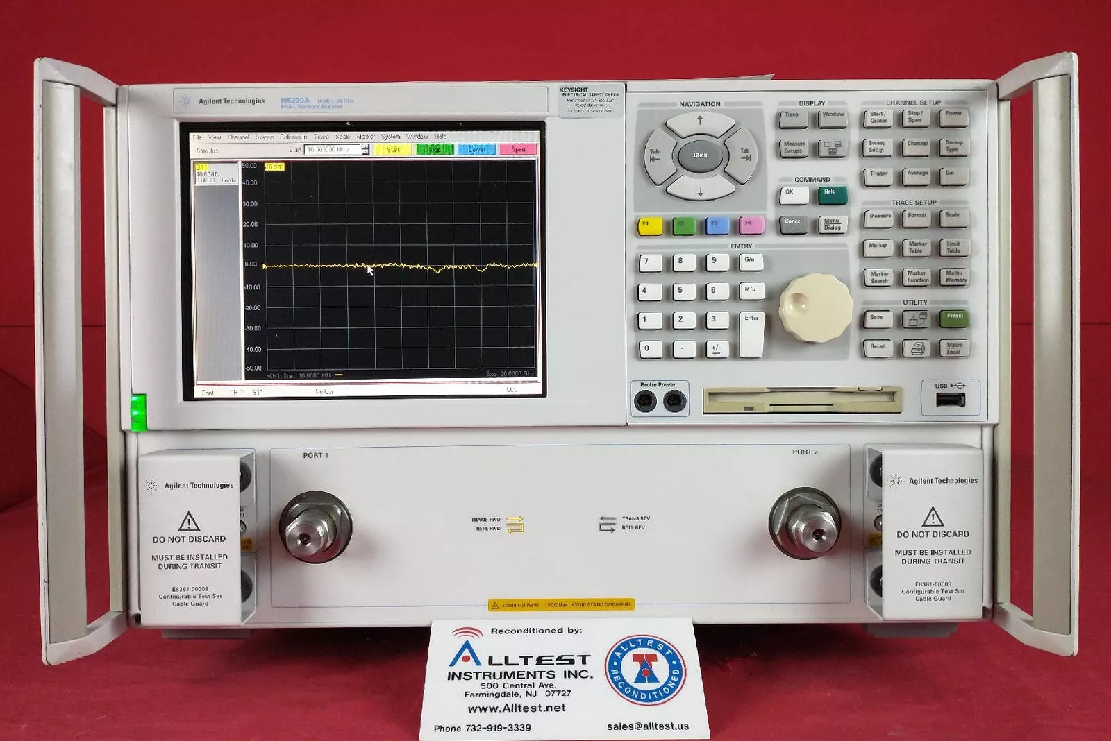 Keysight N5230A-225 MY45001836 PNA-L Network Analyzer 20 GHz Options