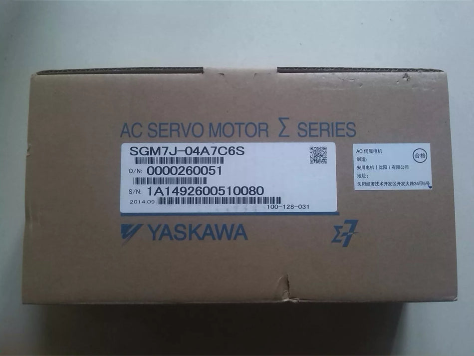 YASKAWA SGM7J-04A7C6S Servo Motor - New in Box - Expedited Shipping