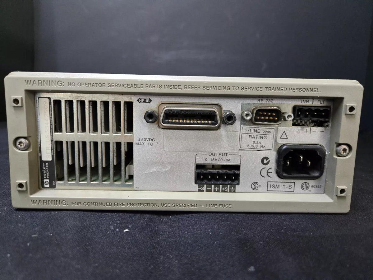 HP 66311B 0-15V 0-3A 5A Peak Mobile Communications DC Source (2909)