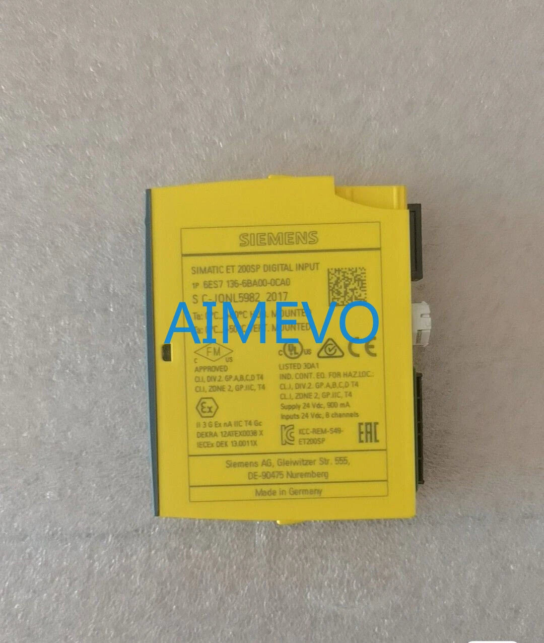 Siemens Simatic ET200SP F-DI 8x24VDC Input Module 6ES7 136-6BA00-0CA0
