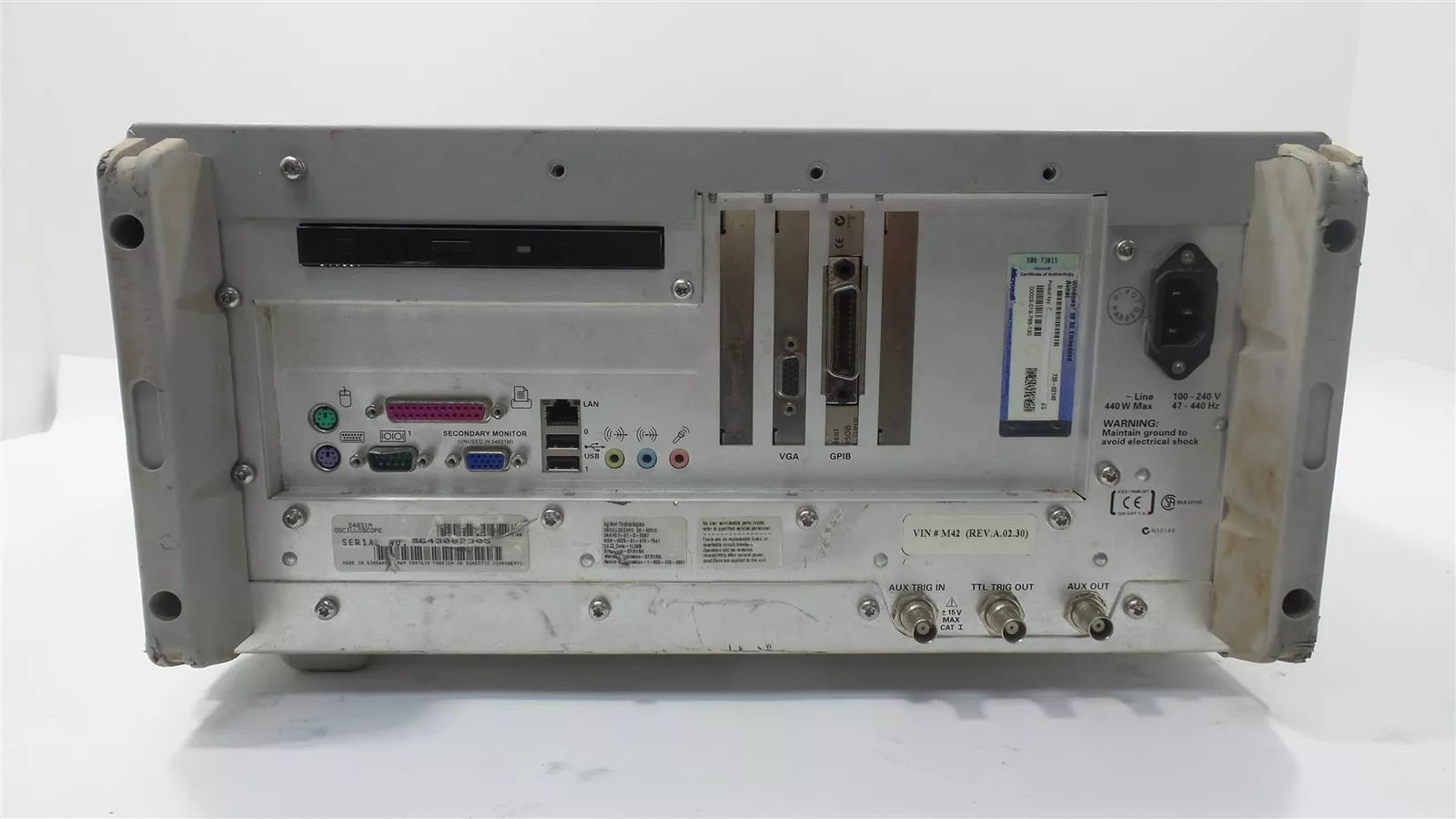 Agilent 54831M Infiniium Oscilloscope 600 MHz 4 GS/a