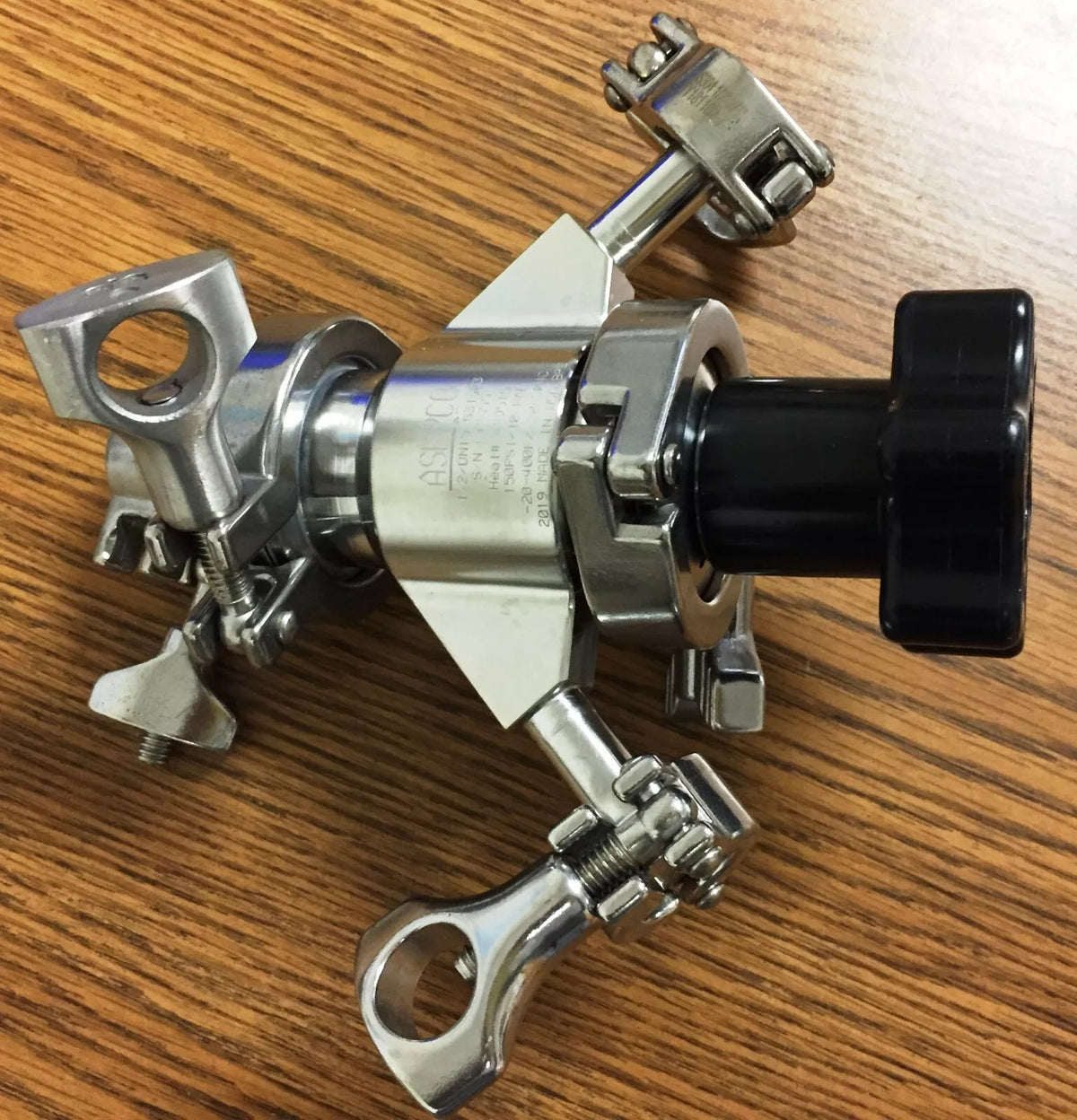 Asepco 1/2/DN15-S31603 Radial-Diaphragm Bottom Tank Valve