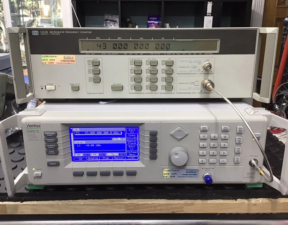 HP Agilent 5352B Calibrated Microwave Frequency Counter 10 MHz to 43 GHz